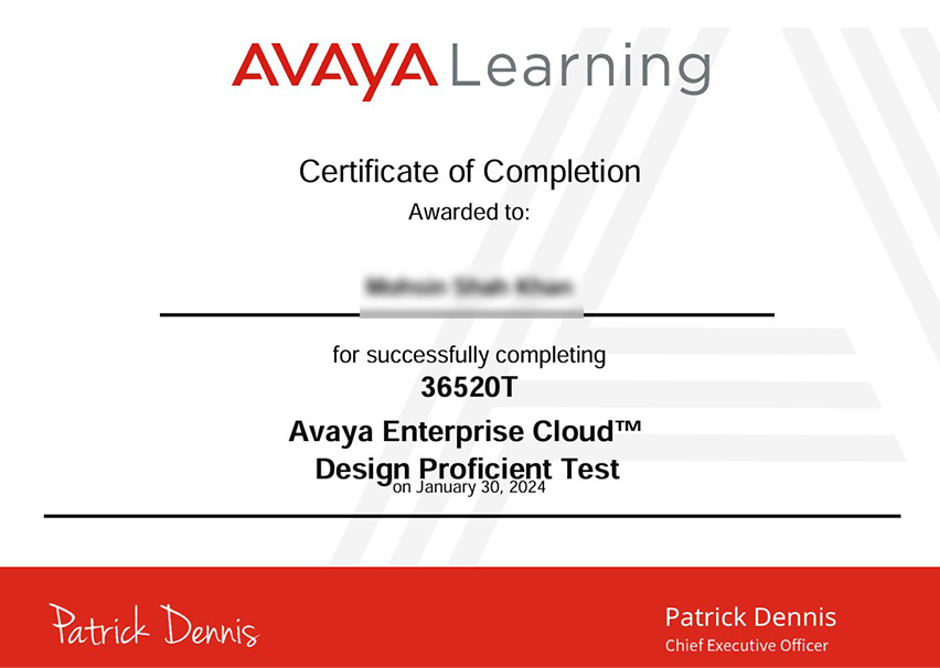 Certificates